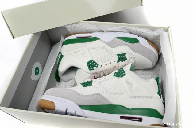 Rep Pine Retro 4 DR5415-103 Jordan SB Green 0729